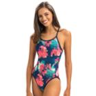 Women's Dolfin Bellas Reversible One-piece Swimsuit, Size: 26 Comp, Blue (navy)