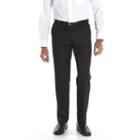 Men's Van Heusen Premium No Iron Straight-fit Flat-front Dress Pants, Size: 36x34, Black