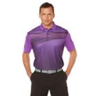 Men's Grand Slam Regular-fit Ombre Performance Golf Polo, Size: Small, Purple Oth