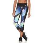 Women's Fila Sport&reg; Printed Contrast Performance Running Capris, Size: Large, Oxford
