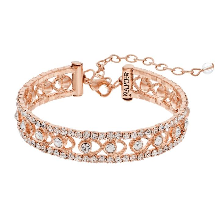Napier Simulated Crystal Bracelet, Women's, Pink