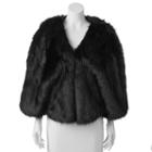 Lenore By La Regale Faux-fur Capelet, Women's, Size: M-l, Black