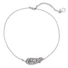 Simply Vera Vera Wang Sideways Leaf Necklace, Women's, Oxford