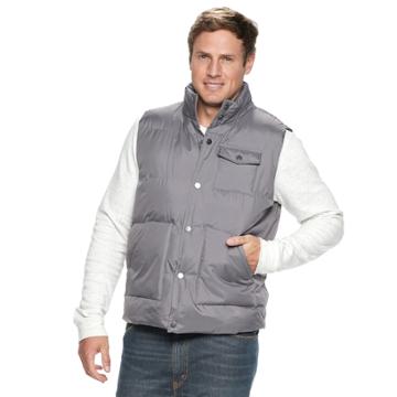 Big & Tall Victory Outfitters Puffer Vest, Men's, Size: Xl Tall, Grey