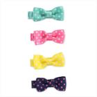 Baby Girl Carter's 4-pk. Dotted Bow Clip Set, Multicolor