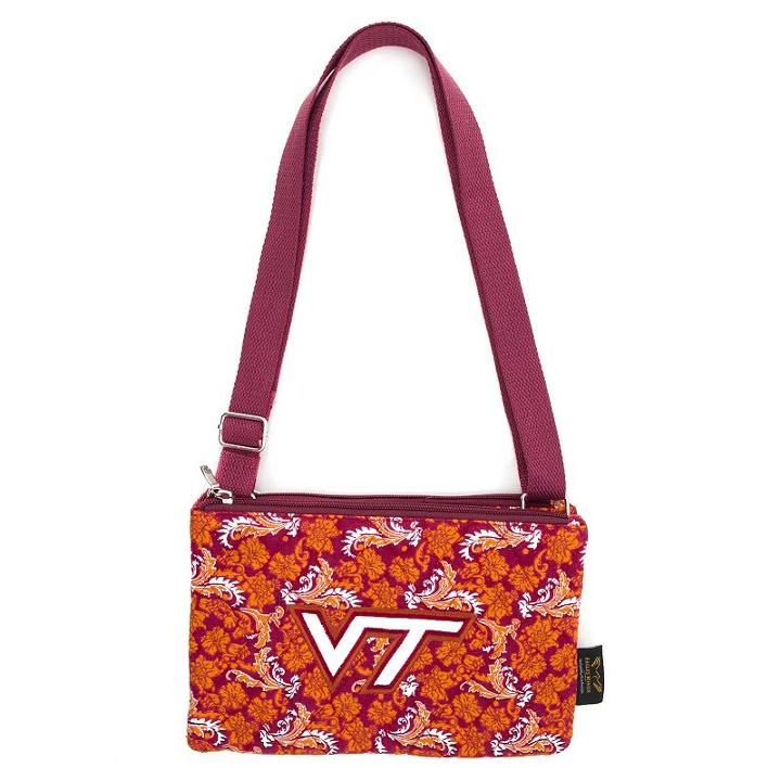 Virginia Tech Hokies Bloom Crossbody Bag, Women's, Multicolor