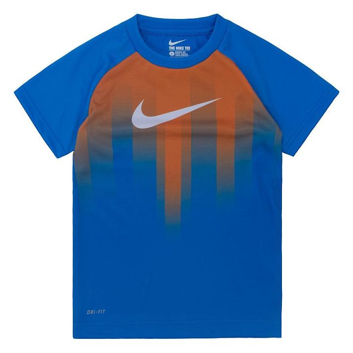 Boys 4-7 Nike Dri-fit Sublimated Swoosh Raglan Tee, Boy's, Size: 4, Turquoise/blue (turq/aqua)
