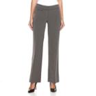 Women's Apt. 9&reg; Piped Straight-leg Dress Pants, Size: 6, Grey Other