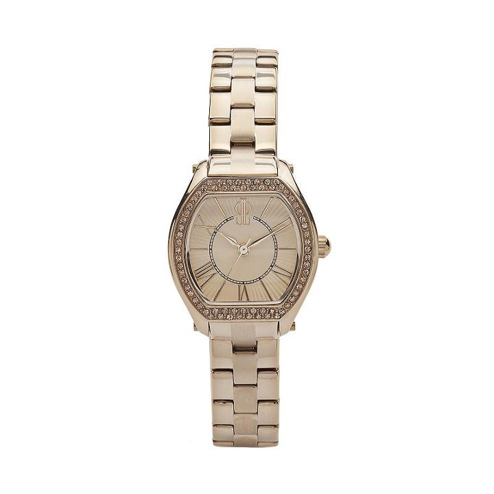Jennifer Lopez Women's Crystal Stainless Steel Watch, Gold