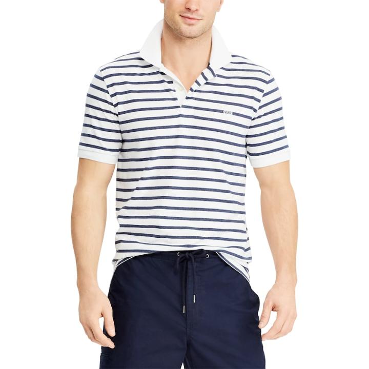 Men's Chaps Coolmax Classic-fit Striped Performance Polo, Size: Xxl, White