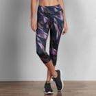Women's Tek Gear&reg; Side Panel Mid-rise Capri Leggings, Size: Medium, Purple