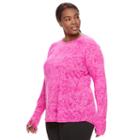 Plus Size Tek Gear&reg; Core Tee, Women's, Size: 3xl, Dark Pink