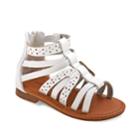 Laura Ashley Toddler Girls' Gladiator Sandals, Size: 10 T, White