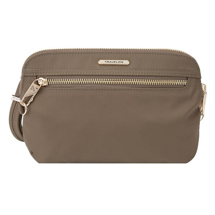Travelon Anti-theft Tailored Convertible Clutch Crossbody Bag, Adult Unisex, Multicolor