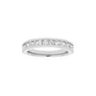 14k White Gold 1 Carat T.w. Diamond Anniversary Ring, Women's, Size: 7