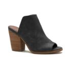 Sugar Peppermint Women's Block Heel Mules, Girl's, Size: Medium (7.5), Black