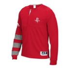 Men's Adidas Houston Rockets On-court Shooting Shirt, Size: Small, Red