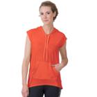 Women's Soybu Capetown Cap Sleeve Hoodie, Size: Large, Green Oth