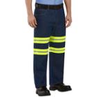 Men's Red Kap Enhanced Visibility Relaxed-fit Jeans, Size: 42x32, Blue