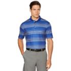 Men's Grand Slam Printed Stripe Polo, Size: Xl, Blue