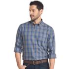 Big & Tall Arrow Heritage Regular-fit Plaid Button-down Shirt, Men's, Size: 4xb, Blue (navy)