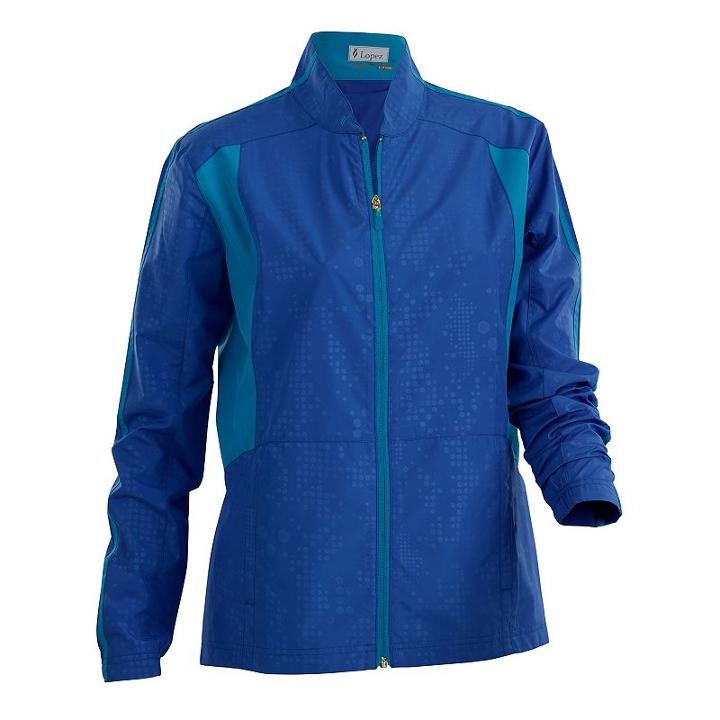 Women's Nancy Lopez Primo Golf Jacket, Size: Small, Blue