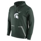 Men's Nike Michigan State Spartans Vapor Speed Fleece Hoodie, Size: Medium, Green