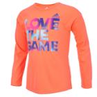 Girls 7-16 Adidas Long Sleeve Extraordinary Tee, Size: Small, Drk Orange