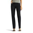 Women's Lee Straight-leg Tailored Chino Pants, Size: 6 Avg/reg, Black