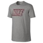 Men's Nike Embroidered Block Tee, Size: Large, Grey Other