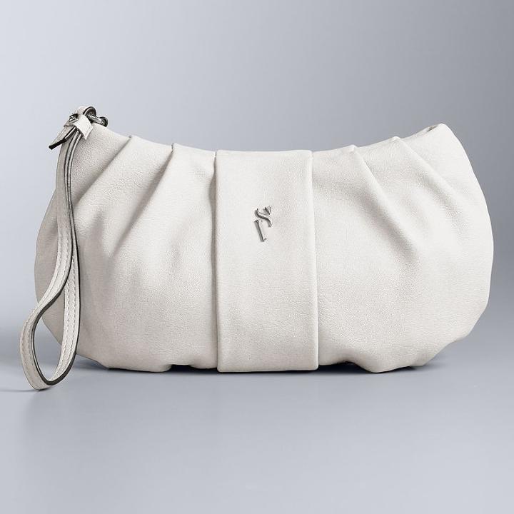 Simply Vera Vera Wang Messina Wristlet, Women's, White Oth