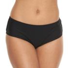 Solid Cheeky Hipster Bikini Bottoms, Size: Xs, Black