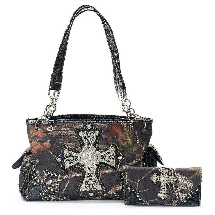 Mossy Oak Savannah Camouflage Tote With Wallet, Women's, Multicolor