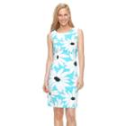 Women's Ronni Nicole Daisy Sheath Dress, Size: 6, Brt Blue