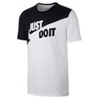 Men's Nike Just Do It Colorblock Tee, Size: Small, White