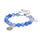 Love This Life Blue Agate Bead & Sun Charm Bolo Bracelet, Women's