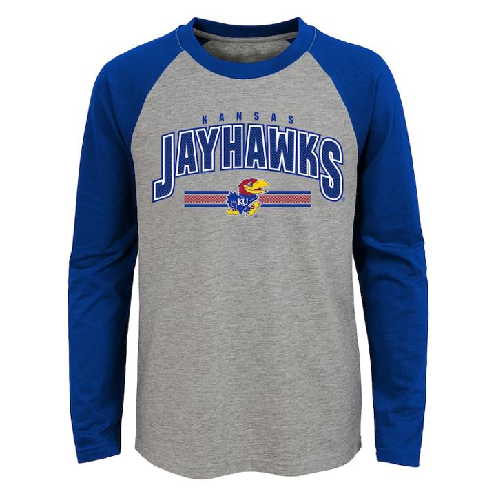 Boys 4-18 Kansas Jayhawks Audible Tee, Size: 4-5, Grey