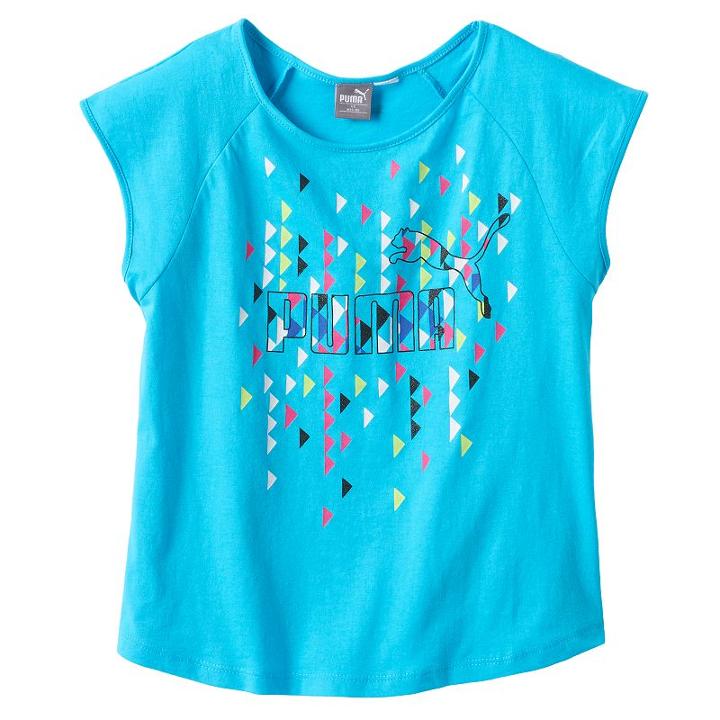 Girls 7-16 Puma Graphic Tee, Girl's, Size: Medium, Brt Blue