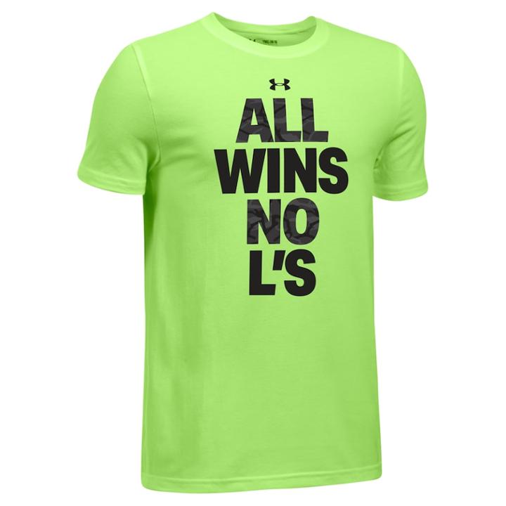 Boys 8-20 Under Armour Tee All Wins Tee, Size: Large, Green Oth