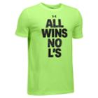 Boys 8-20 Under Armour Tee All Wins Tee, Size: Large, Green Oth