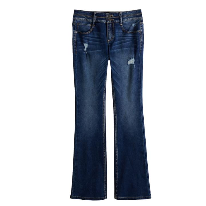 Girls 7-16 & Plus Size Mudd&reg; Boot Cut Jeans, Size: 16, Blue