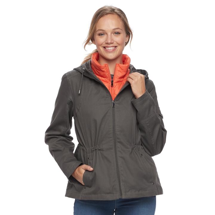 Women's D.e.t.a.i.l.s Down Vest & Jacket Set, Size: Xl, Green Oth