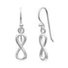 Primrose Sterling Silver Infinity Drop Earrings, Women's, Grey