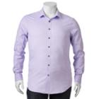Big & Tall Apt. 9&reg; Stretch End-on-end Button-down Shirt, Men's, Size: Xl Tall, Med Purple