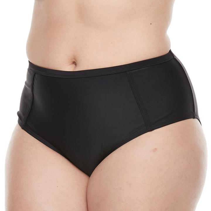 Plus Size Paramour High-waisted Bikini Bottoms, Women's, Size: 2xl, Black