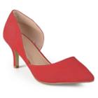Journee Collection Hali Women's High Heels, Girl's, Size: Medium (8.5), Red