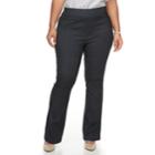 Plus Size Apt. 9&reg; Twill Pull-on Bootcut Pants, Women's, Size: 20 W, Dark Blue