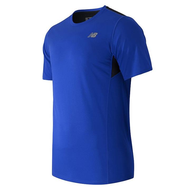 Men's New Balance Accelerate Tee, Size: Xxl, Turquoise/blue (turq/aqua)