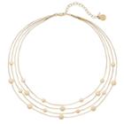 Dana Buchman Disc Multi Strand Station Necklace, Women's, Gold
