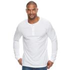 Big & Tall Sonoma Goods For Life&trade; Flexwear Slim-fit Stretch Henley, Men's, Size: Xl Tall, White